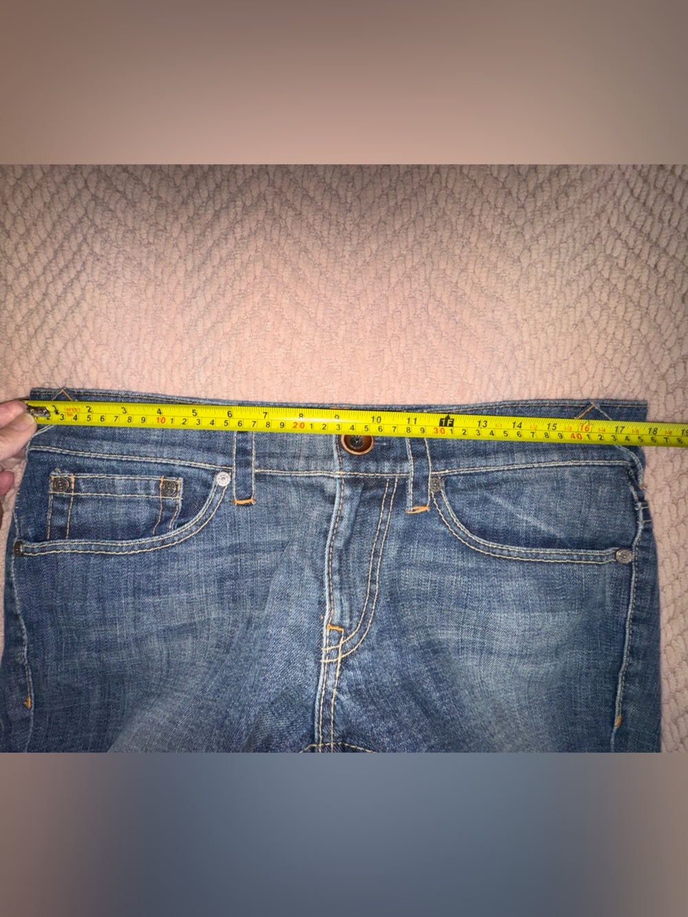 Elie Tahari Dark Wash Cropped Capri Jeans Women’s Size 16 Approx EUC - Picture 8 of 11